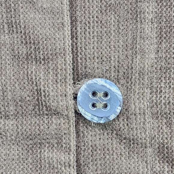SuZen Women's 100% Linen Vintage Corduroy Button Front Jacket - M - Picture 5 of 8